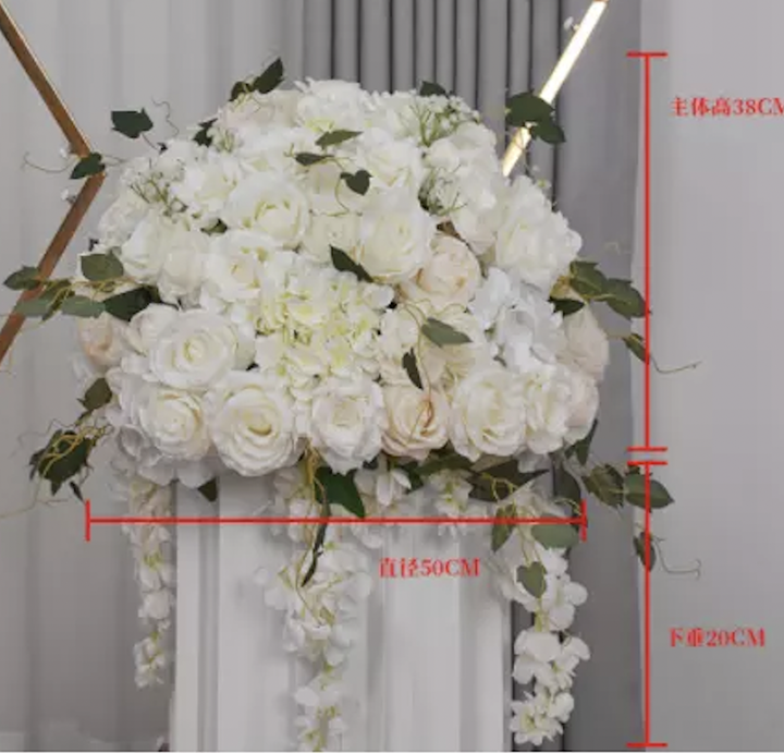 -قطع مركزية زهور صناعيه