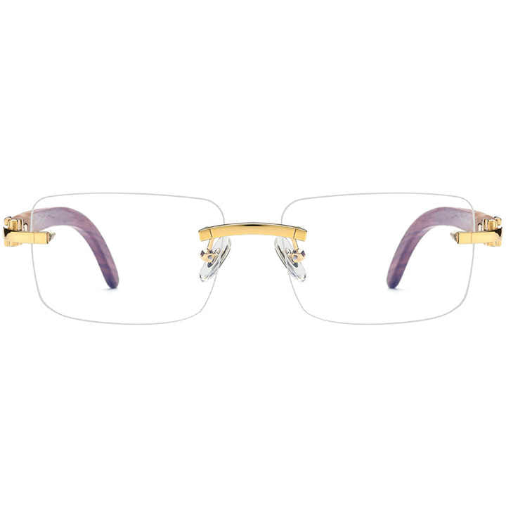 brown wooden frame glasses