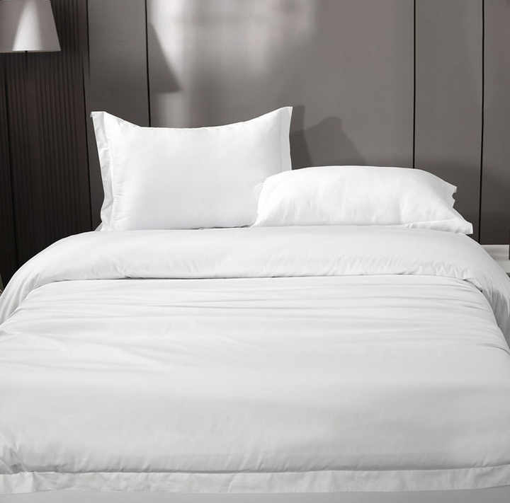 4-piece queen size bed sheet set with five-star embroidery 