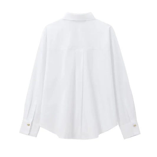 Women's poplin shirt