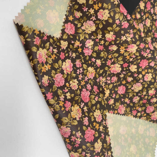 High Quality Fashion Flower PVC Coating-Polyester Fabric 