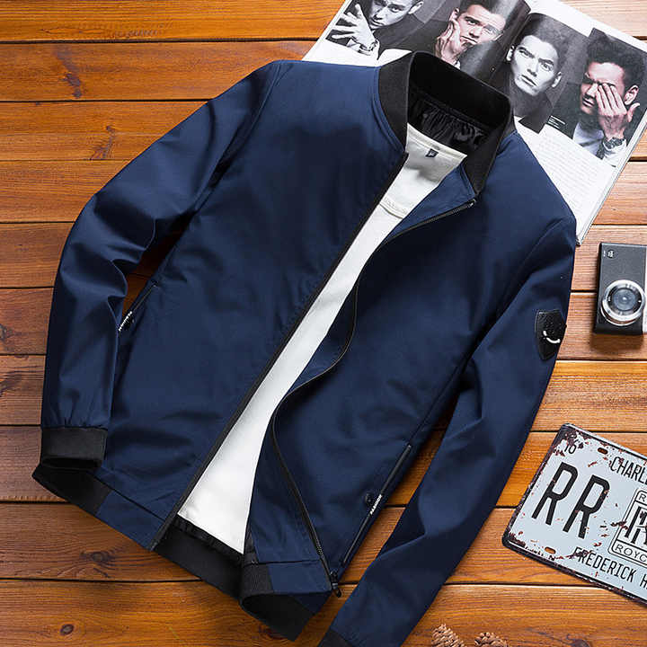Men's Casual Solid Color Plus Size 6XL Coat 