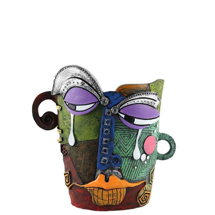 Large flower pot creative abstract art 