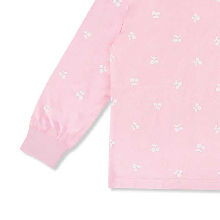 Girls' Casual Long Sleeve Winter Polka Dot Pattern Bamboo Viscose Pajamas Sleepwear 