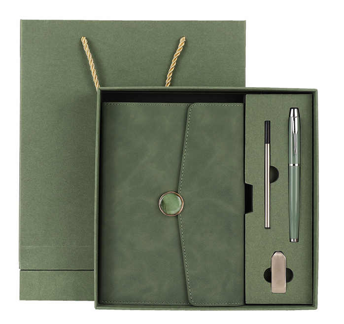 Executive promotional kit customized for luxury business. 