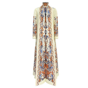 Miyake colorful abaya