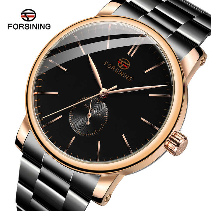 ساعة فورسينينج أوتوماتيكية للرجال مع شعارك . Forsining Men's Automatic Watch with Your