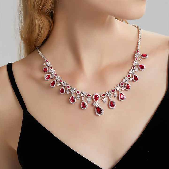 New Luxury 925 Sterling Silver Necklace 