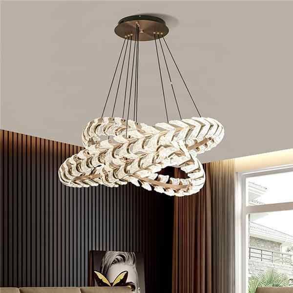 Two-circle lamp with three 