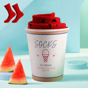 New Design Watermelon Fruit Socks 