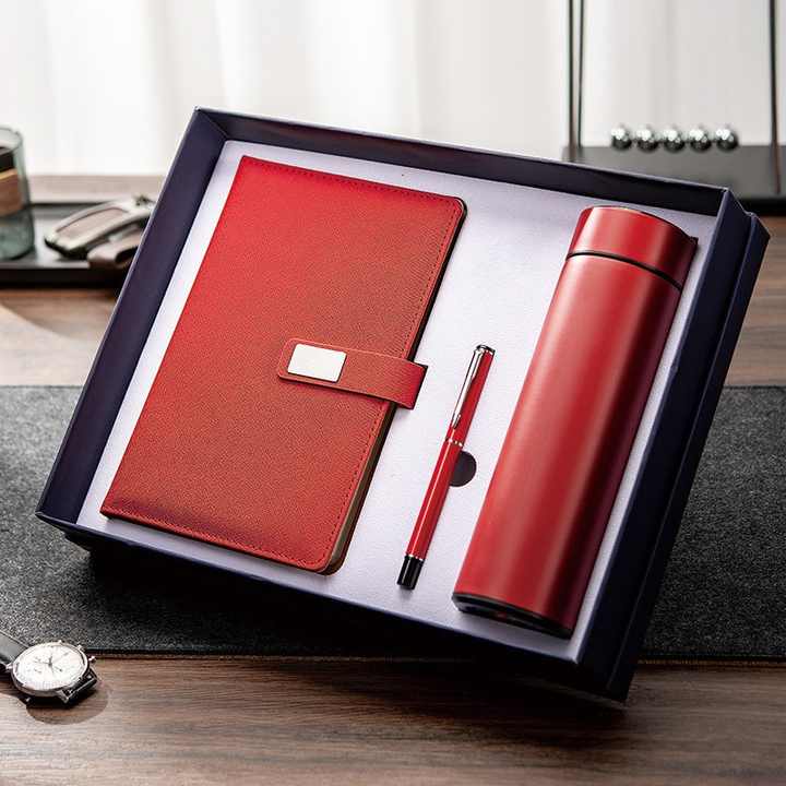 Luxury Business Notebook Pen Water Bottle Set A5 