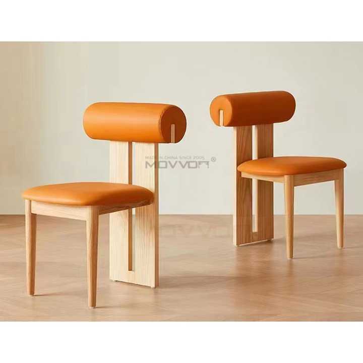 Modern Minimalist Solid Wooden Dining Chair 