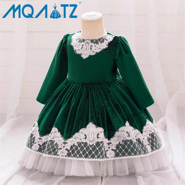 Lovely Baby Girl Tutu Party Dress - Solid Satin and Sequin Birthday Dress 