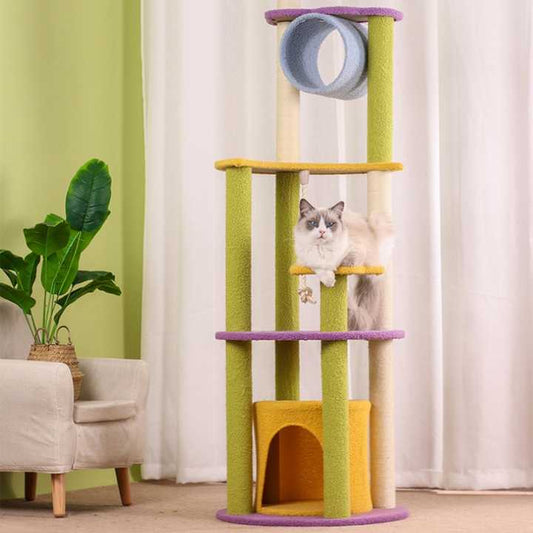 Cat Climbing Frame Sisal Cat Tree Luxury Cat Scratching Post 