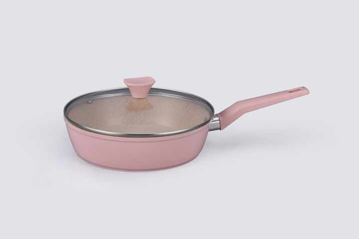 New Arrival Pink Marble Coating Induction Cookware Non-stick Coating Non-stick Coating New Arrival Pink Marble Coating Induction Cookware Non-stick Coating 
