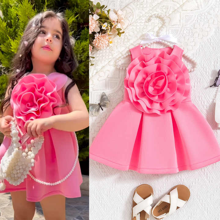 Baby Girls Summer Sleeveless Ruffle Clothes 