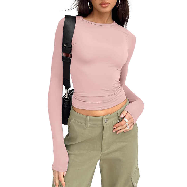 بلوزة نسائية كاجوال بأكمام طويلة