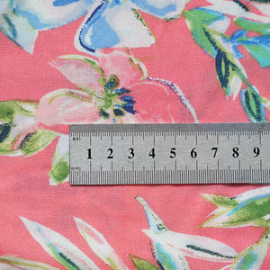 Factory Direct Sale Rayon Red and Blue-Cotton Silk Fabric 