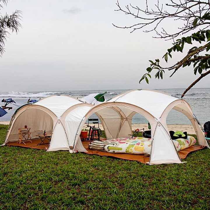 Factory Wholesale Oxford Fabric Large Sun Protection Dome Canopy Spherical Awning Style Outdoor Camping Dome Tent