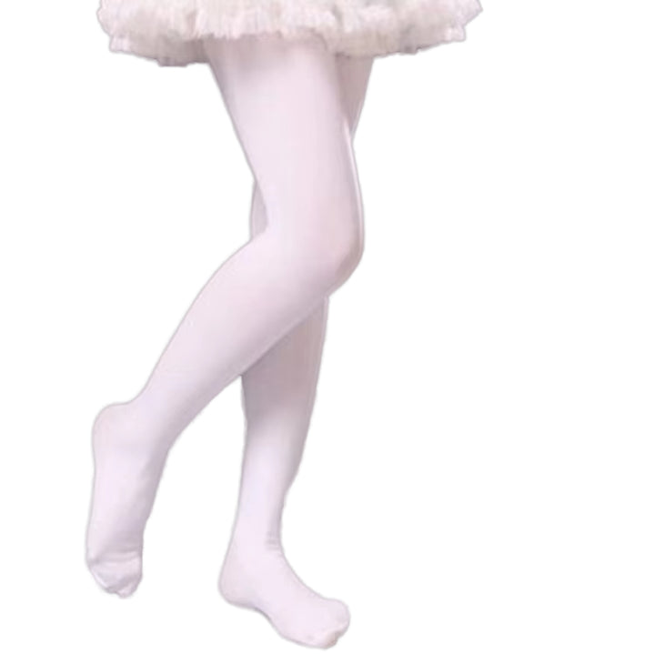 Solid &amp; Fishnet Pattern Girls' Long Knitted Tights 