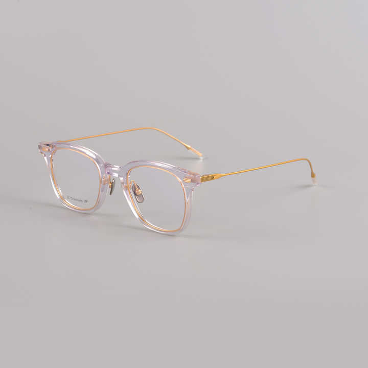 Handmade titanium eyeglass frame 