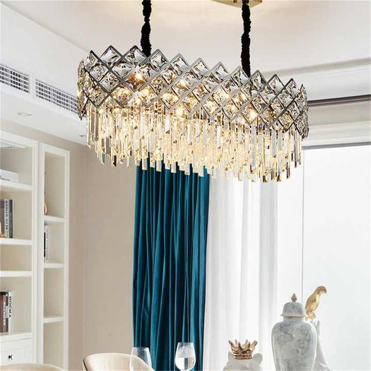 Crystal pendant lamp with design 