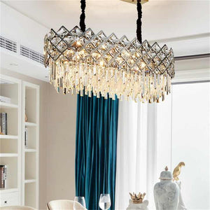 Crystal pendant lamp with design 
