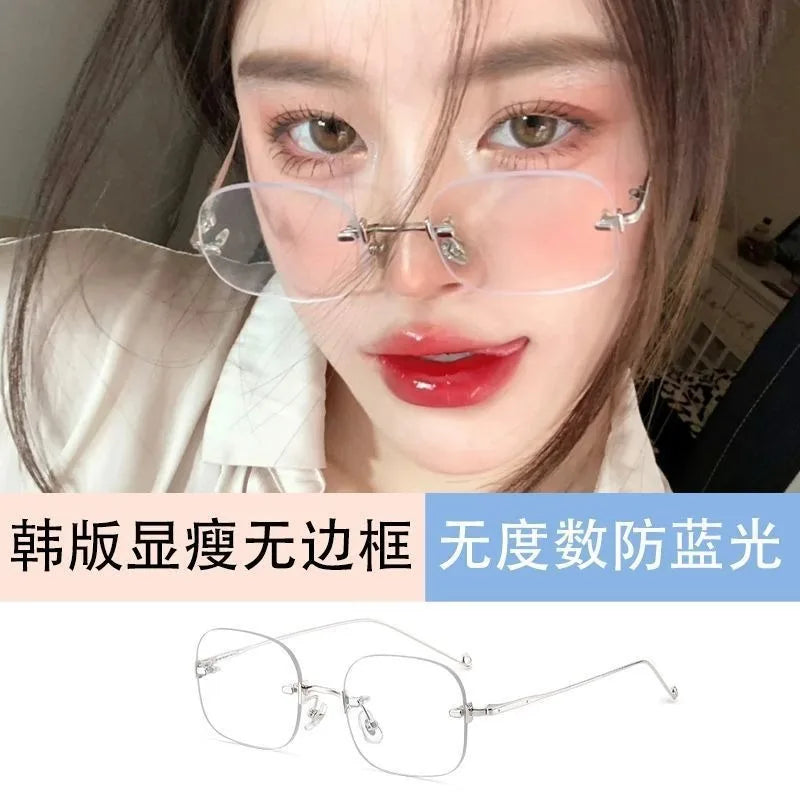 Women Glasses Metal Frame-Japanese Eyeglasses 