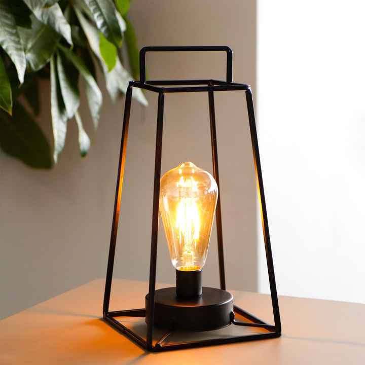 Modern simple small square night lamp iron study 