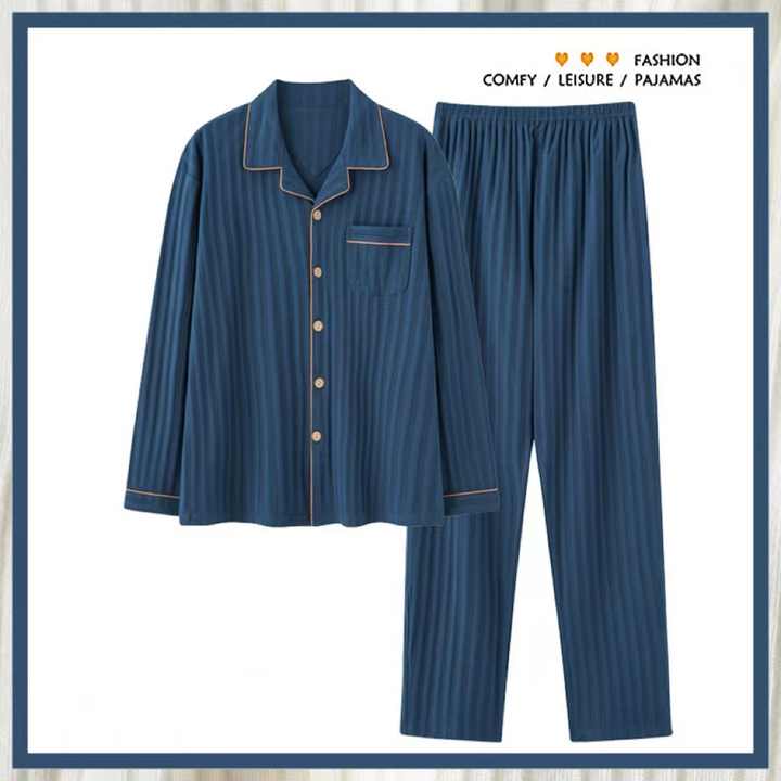 Men's long-sleeved sleepwear 