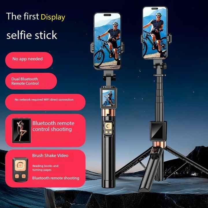 Professional Phone Tripod with Selfie Screen Original Screen Remote Control Selfie Stick Stabilizer Digital Tripod Accessories 