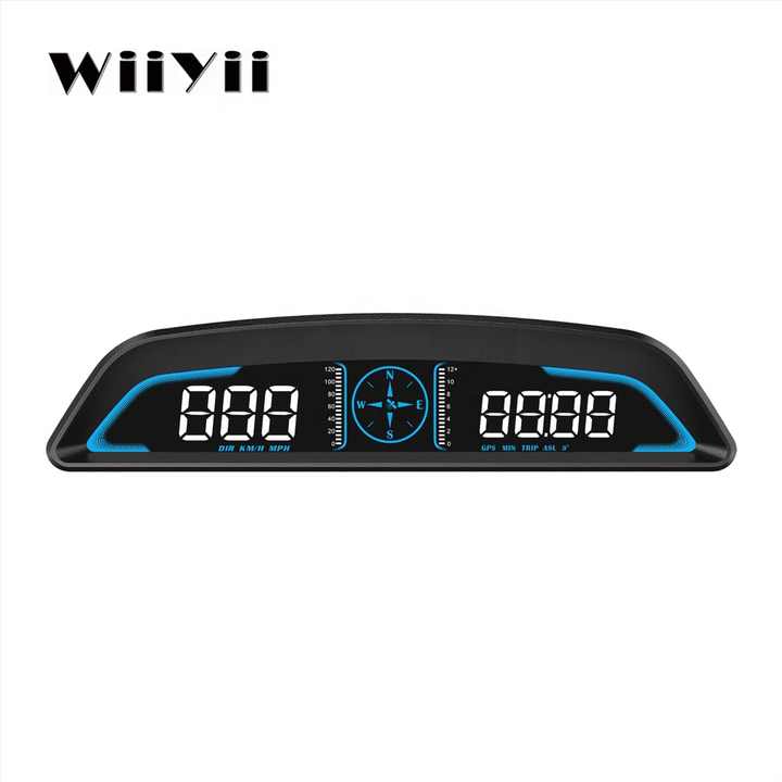 G3 GPS Digital Speedometer with Clock Fatigue Driving Alarm Voltage Car HUD Alert Heads Up Display 
