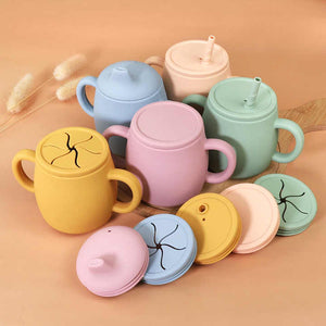 Bpa Free Silicone Baby Feeding Plate Set 