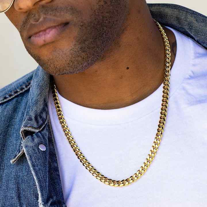 Fashion 14K Gold Plated Stainless Steel Necklace 