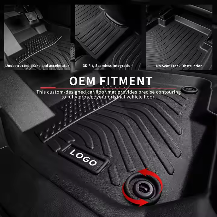 3D Car Floor Mats Perfect Fit with Logo 3D 5D Car Floor 