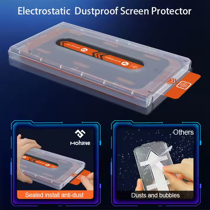 صندوق خالي مضاد للخدش واقيات شاشات