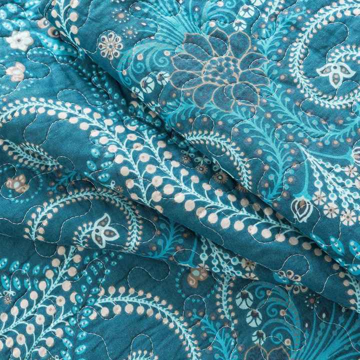 Microfiber Comforter Reversible Bedspreads Floral 