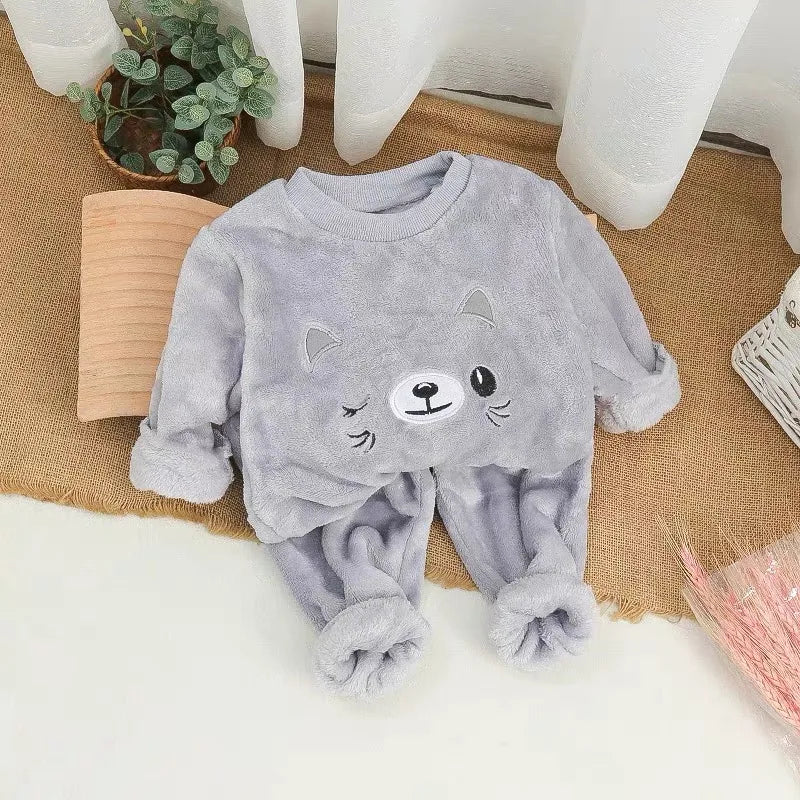 Winter Baby Boys Girls Pajamas 