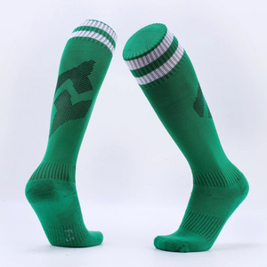 Sustainable knee-high football socks made of polyester cotton Breathable and portable Foldable Design