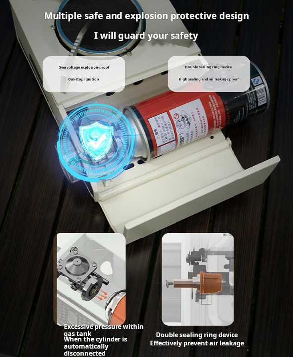 موقد بطاقة الأشعة تحت الحمراء مقاوم للرياح . Windproof and explosion-proof infrared gas stove,