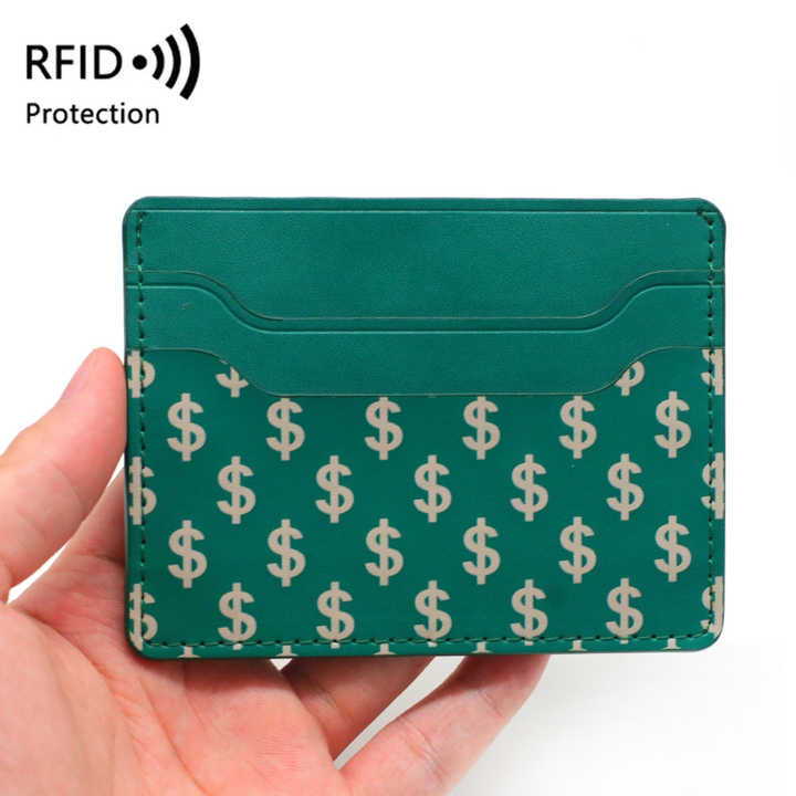 Men's Simple Wide Design Wallet with Logo and 