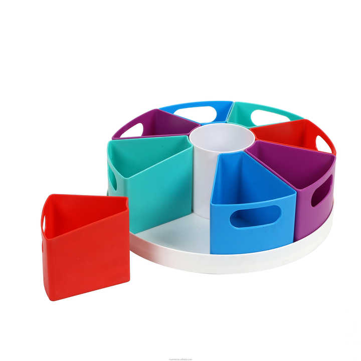 Create a space storage center, rotating turntable, office storage basket, educational storage organizer, craft organizer 