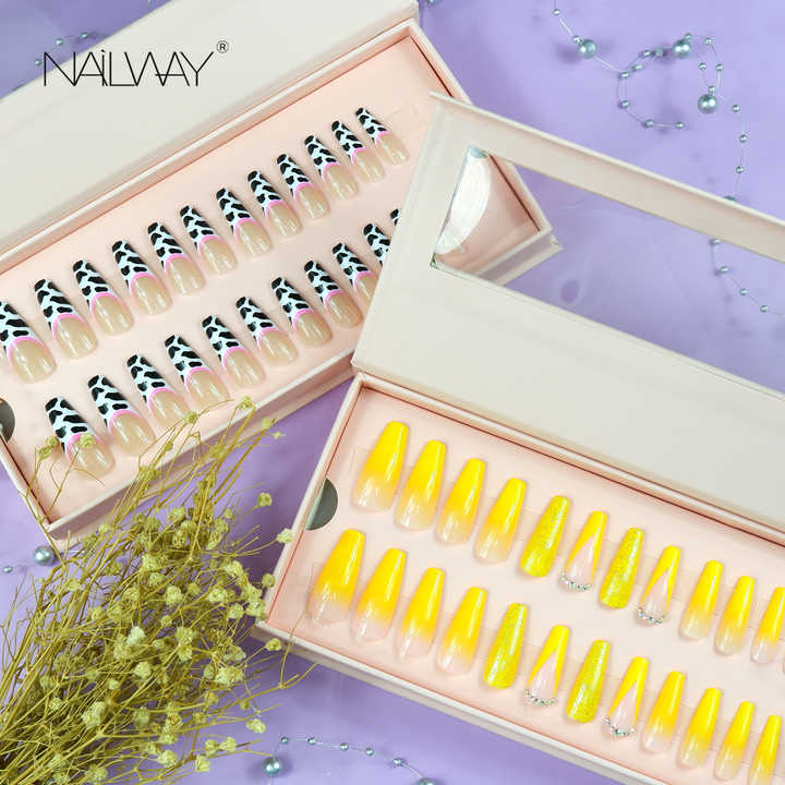 Woman Nails Supplies Long Coffin French 