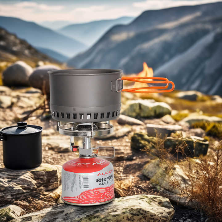 Folding Steel Camping Gas Stove Accessory, 
