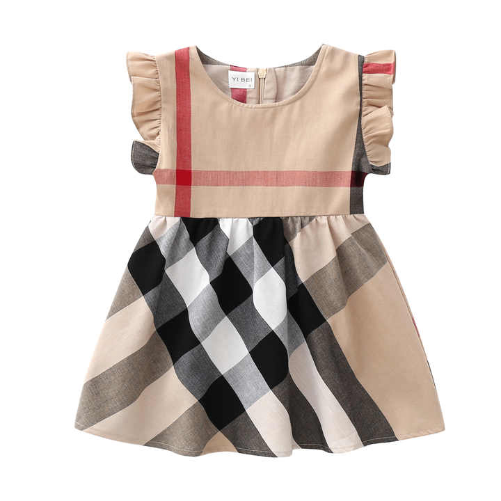 The 100% embossed cotton dress is suitable for summer. 