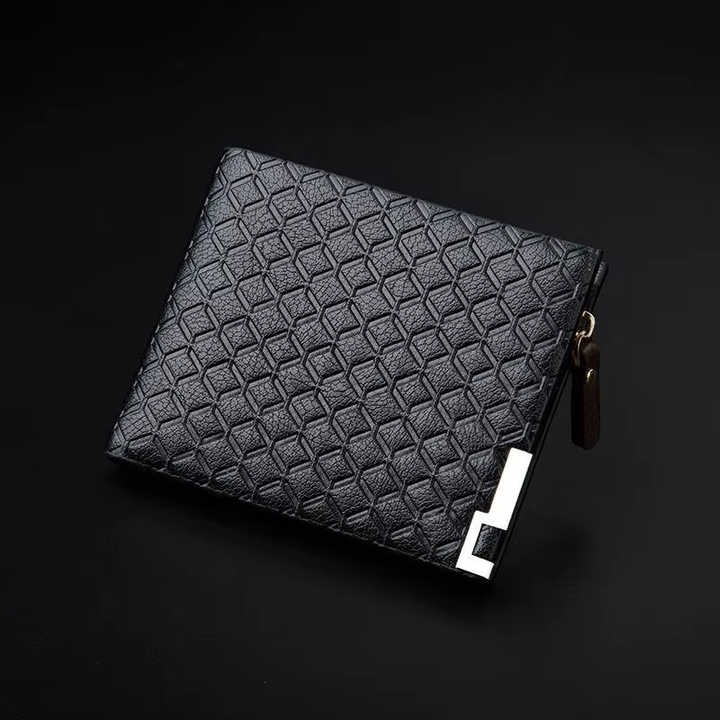 Carteira Embossed Short Wallets Knurling Wallet. 