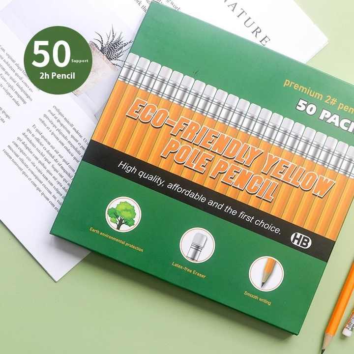 HB 2H Hexagonal Wood Pencil Set 