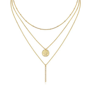 Elegant multi-layer necklaces 