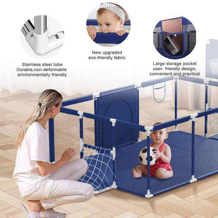 روضة أطفال قابلة للطي ذات جودة ثابتة للأطفال . Stable quality foldable playpen for kids at cheap price