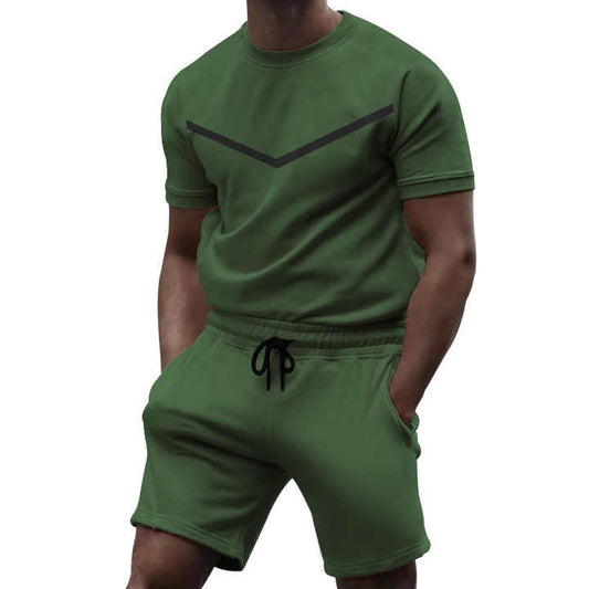 Stylish men's summer sportswear set 